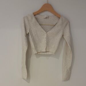 Wilfred Cream V-Neck Cardigan